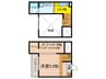 Ｒｅｓｉｄｅｎｃｉａ観音町 1Kの間取り