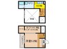 Ｒｅｓｉｄｅｎｃｉａ観音町 1Kの間取り