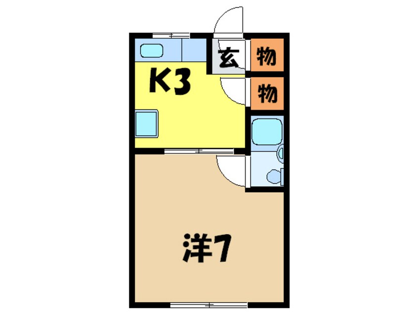 間取図 コ－ポ雅Ⅲ