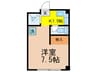 フラワーセンター管理棟 1Kの間取り