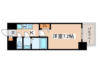 間取図 ﾌﾟﾚｻﾝｽ丸の内ｱﾃﾞﾙ(1101)