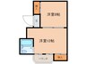 シャンポール南陽 1LDKの間取り