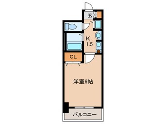 間取図 プレサンス名古屋城前(304)