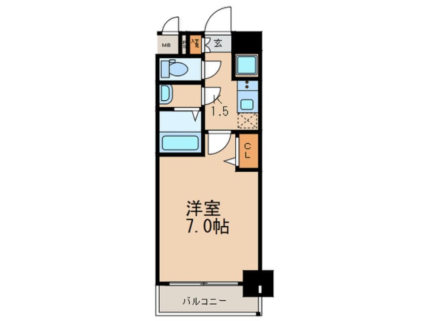間取図 プレサンス栄ブリオ（502）