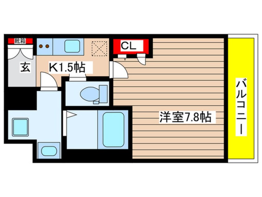 間取図 ｴｽﾘｰﾄﾞ新栄ﾃｾﾗ(603)