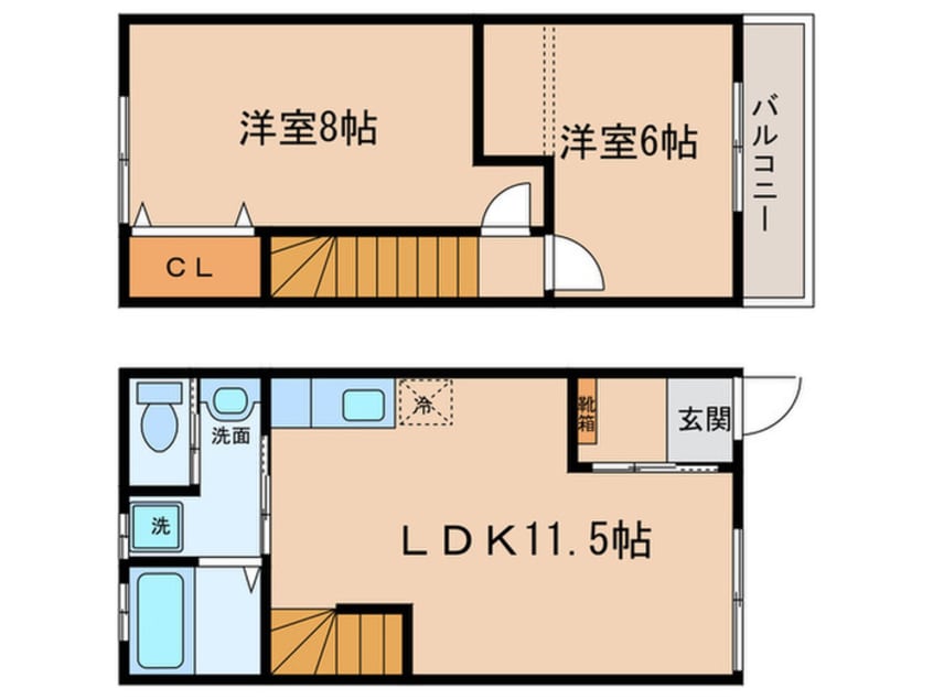 間取図 ル－ラルＤ