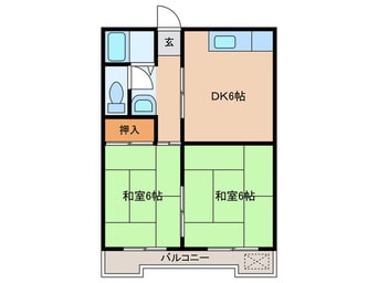 間取図 メゾンソレイユB