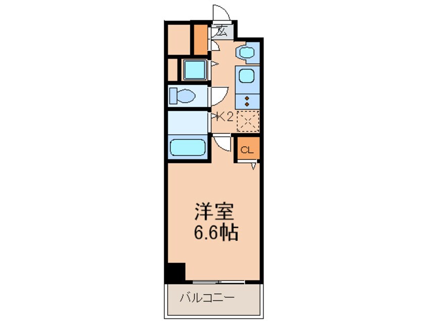 間取図 ﾌﾟﾚｻﾝｽＳＡＫＡＥ白川公園(801)