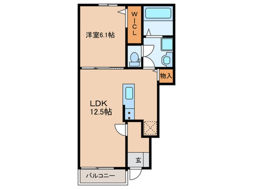 間取図 シエル　ブルー