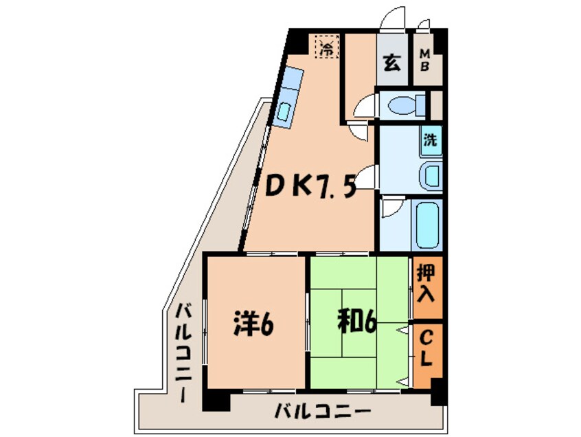 間取図 エステ－トⅡ