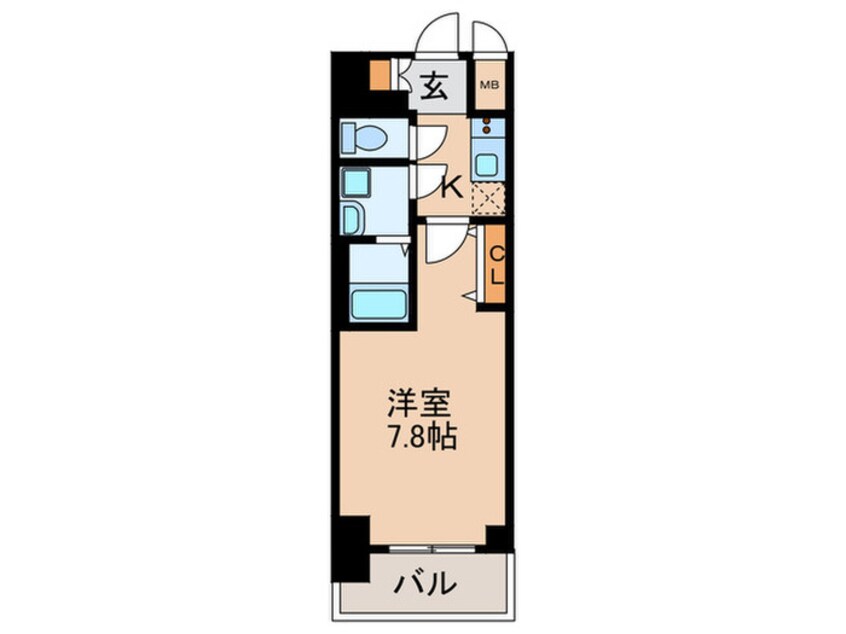 間取図 仮)S-RESIDENCE庄内通駅前curere