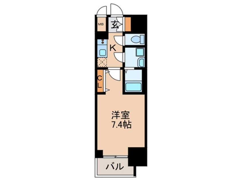 間取図 仮)S-RESIDENCE庄内通駅前curere