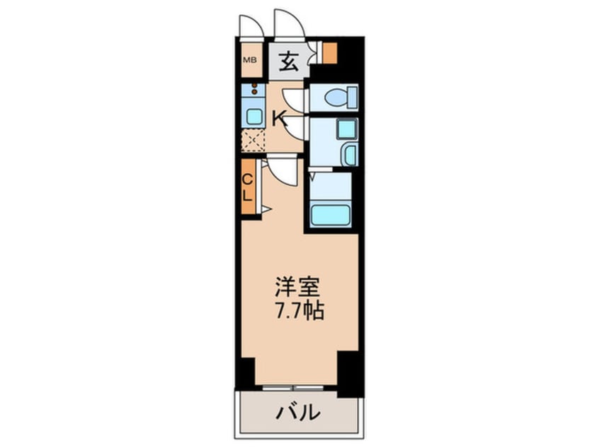 間取図 仮)S-RESIDENCE庄内通駅前curere