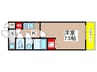 エスリード新栄マルス（1303） 1Kの間取り