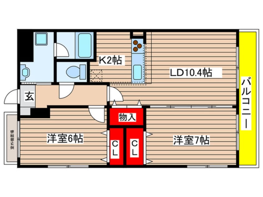 間取図 ソフィア荒池