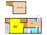 アーク東海通 1Kの間取り