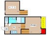 アーク東海通 1Kの間取り