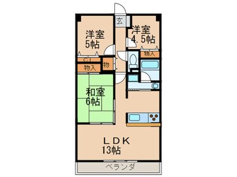 間取図 クレストヒルズ東山