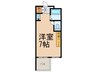 ドール栄五丁目 1Rの間取り