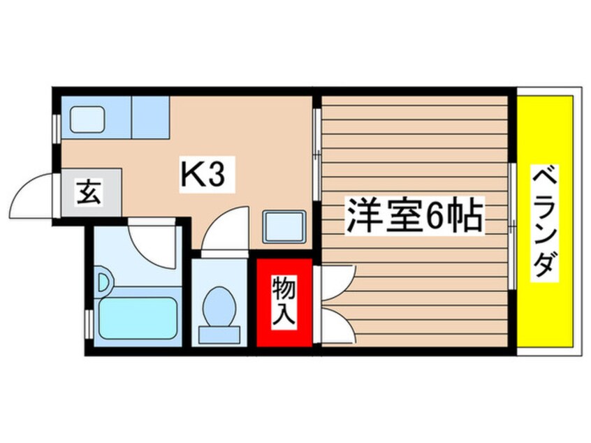 間取図 コ－ポ南大坪