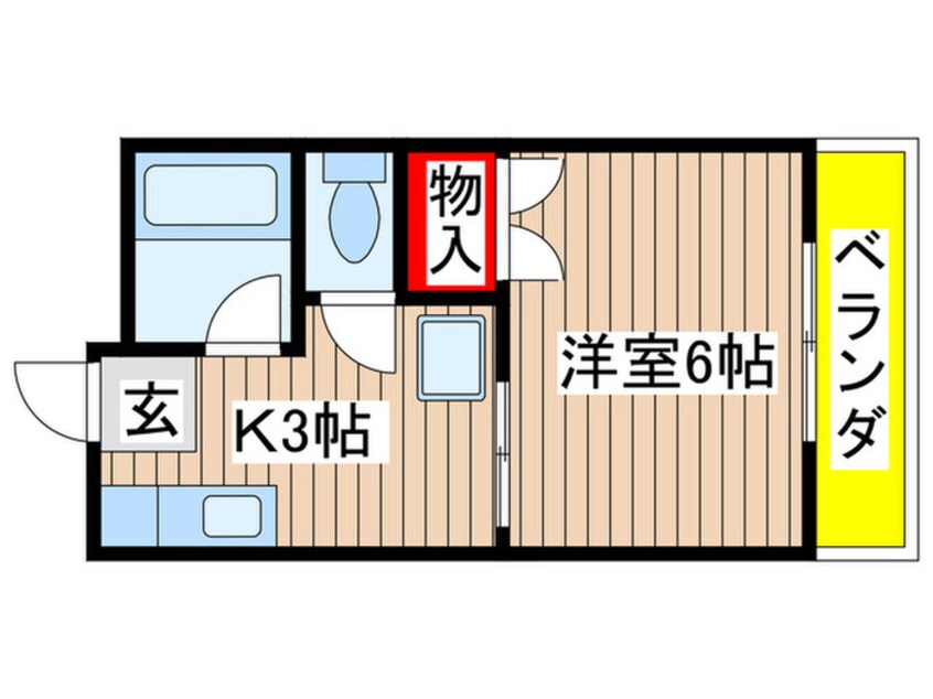 間取図 コ－ポ南大坪