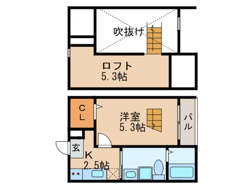 間取図 L‘endroit apaisant あじよし