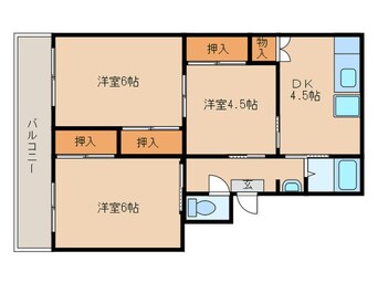 間取図 ヴィラナリー尾西　1号棟