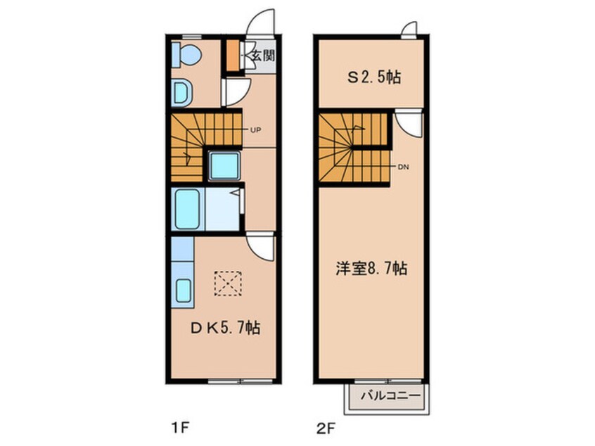 間取図 セントラルガ－デンＡ