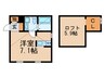 ロフト壱番館 1Rの間取り