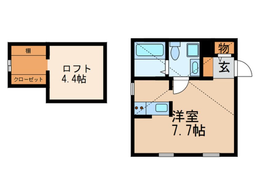 間取図 ロフト壱番館