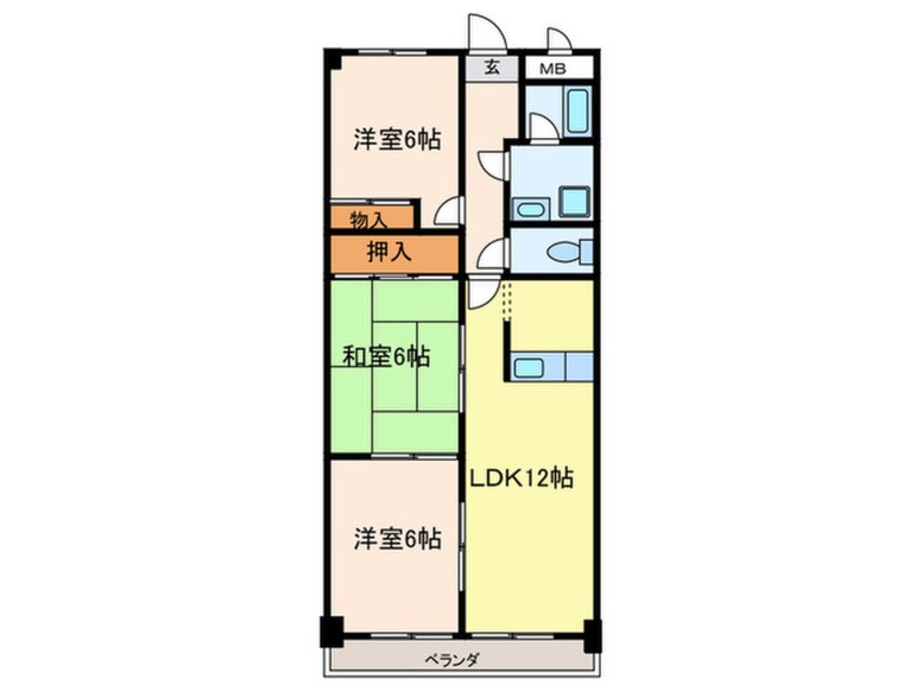 間取図 サイレントパレス