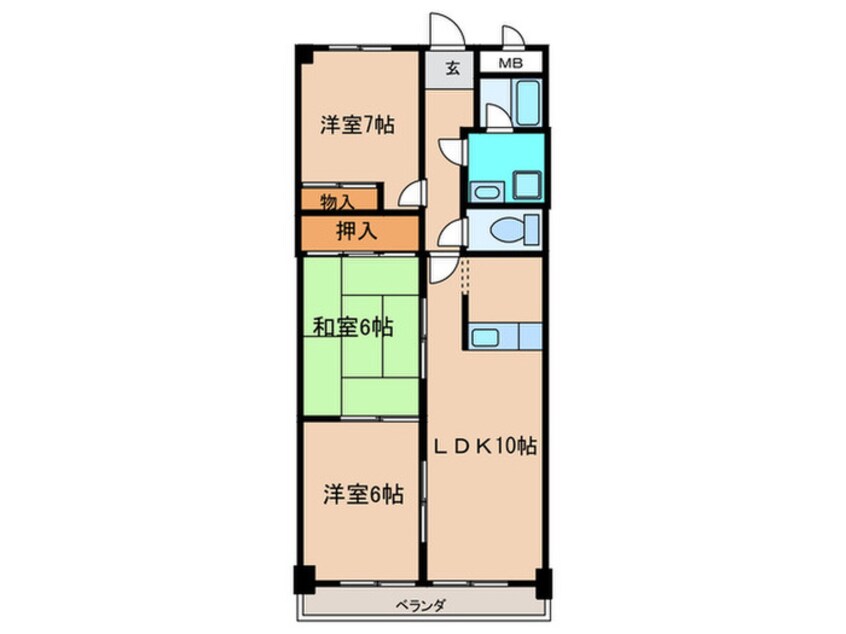 間取図 サイレントパレス