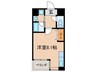 CITY SPIRE 名古屋大須 1Rの間取り