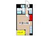CITY SPIRE 名古屋大須 1Rの間取り