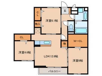 間取図 プラムフィールド