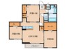 プラムフィールド 3LDKの間取り