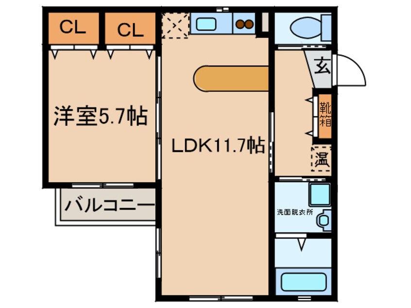 間取図 Ｙｓ　ｃａｎａｒｄ