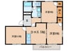 シャトル久 3DKの間取り