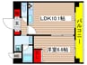 スタジオスクエア泉 1LDKの間取り
