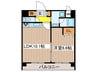 スタジオスクエア泉 1LDKの間取り
