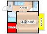 メゾン・ド・ジュネス 1Kの間取り