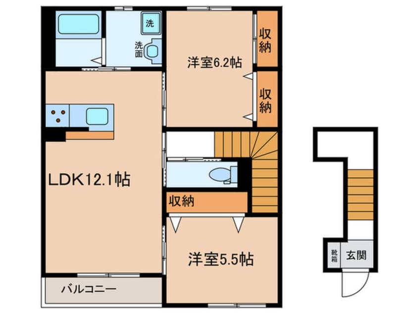 間取図 シャーレ