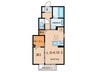 D-room西別所町 1LDKの間取り
