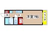 アルカディア谷口 1Kの間取り
