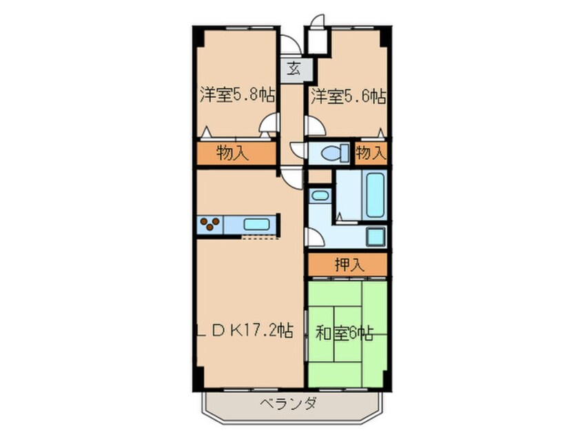 間取図 グランプラス西島