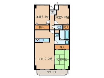 間取図 グランプラス西島