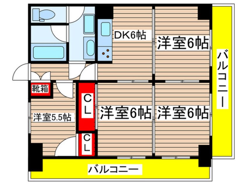 間取図 ニューコーポ金山（1107）