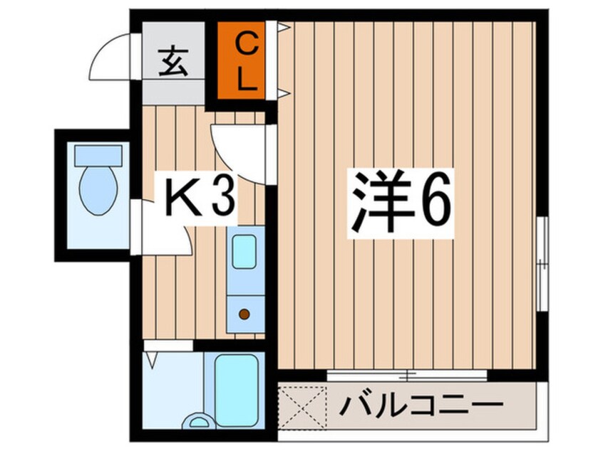 間取図 メゾン・ド・パラディ－１８