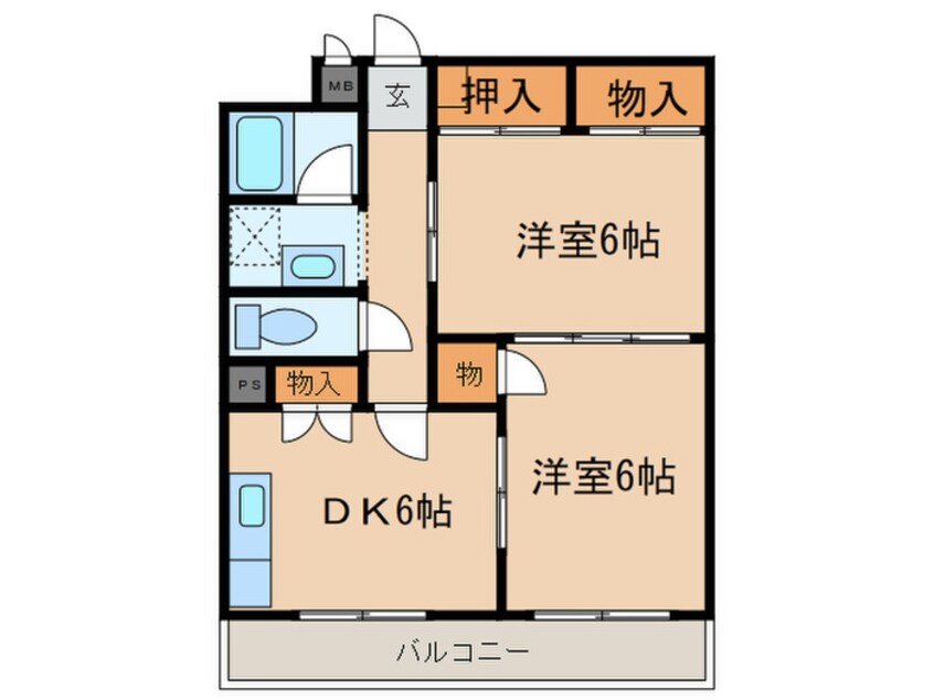 間取図 スバルハイツ