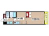 昴新栄 1DKの間取り
